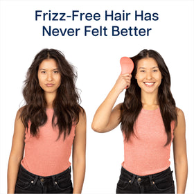 Crave Naturals demo on curly hair showing curl definition and reduced frizz