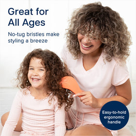 Crave Naturals brush detangling wet hair demonstrating minimal tugging