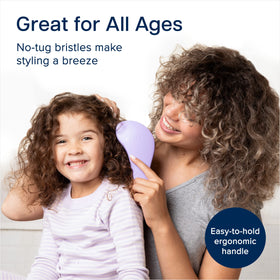 Crave Naturals Glide Thru brushing wet hair for faster knot removal after shower