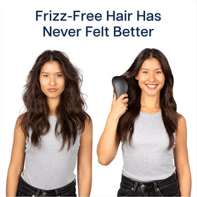 Crave Naturals smoothing curly hair to reduce frizz and define curls