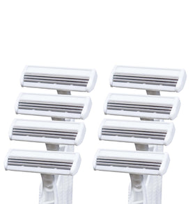 Crazors placed on bathroom counter conveying ready-to-use grooming benefits