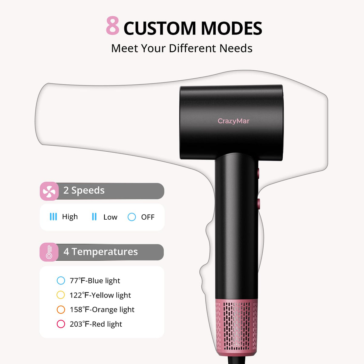 CrazyMar close-up magnetic filter detail for easy cleaning and long-term performance