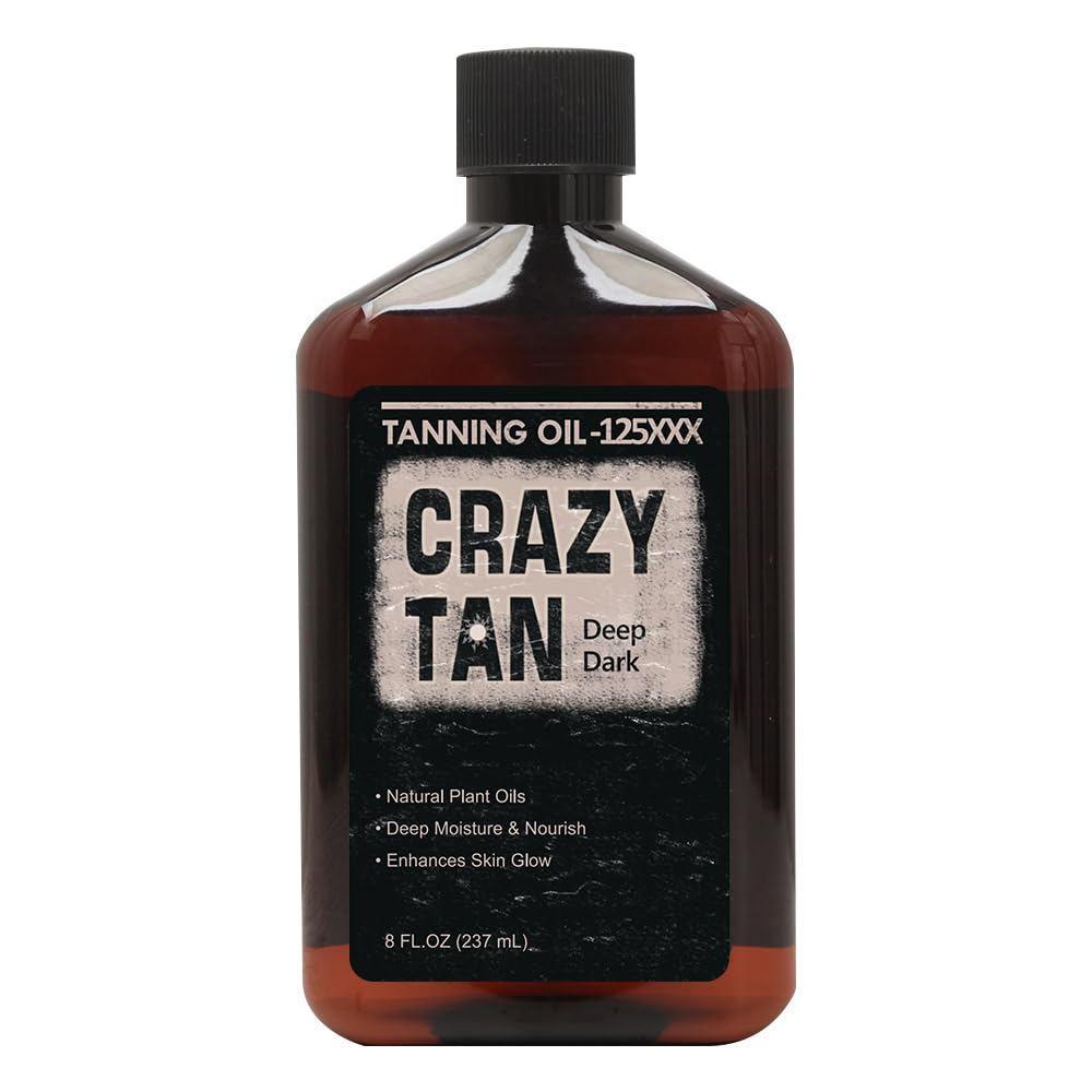 Crazytan front label showing product name and size for easy identification