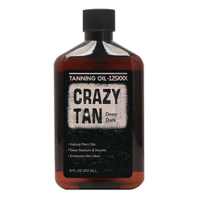 Crazytan front label showing product name and size for easy identification