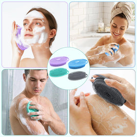CrazyTerra scrubber in shower creating foam for efficient cleansing