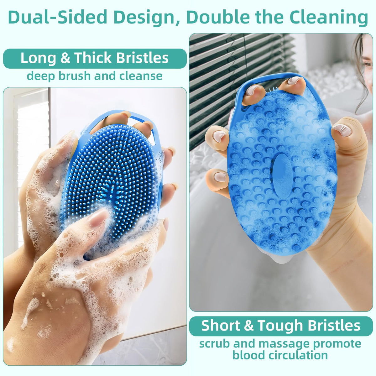 CrazyTerra raised massage nodes close-up for mild exfoliation and circulation