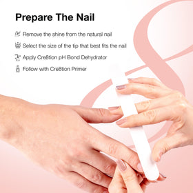 Cre8tion gel being applied with brush showing precise application benefit