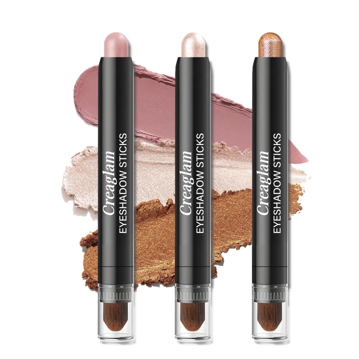 Creaglam front packaging trio showing compact, travel-ready benefit
