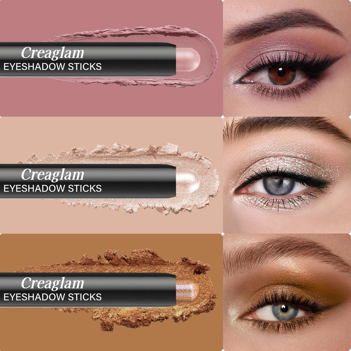 Creaglam stick close-up texture highlighting creamy blendability