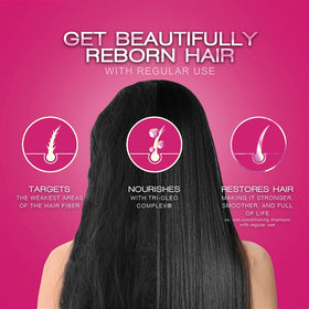 Cream Silk applying conditioner on hair demonstrating detangling benefit