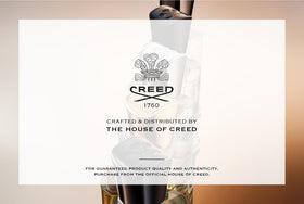 Creed Aventus etched label detail on bottle benefit: visible authenticity and craftsmanship