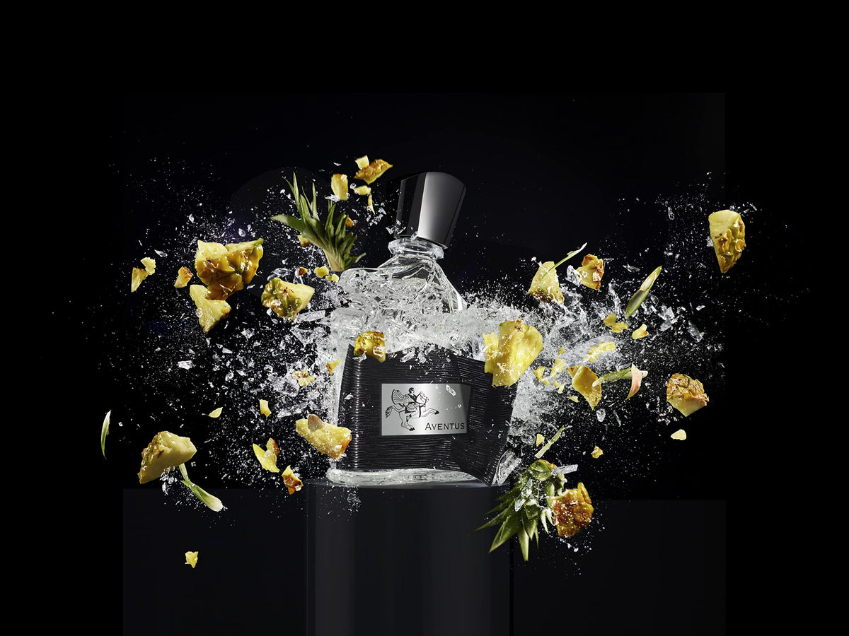 Creed Aventus top notes lemon pineapple bergamot arrangement benefit: bright citrus freshness