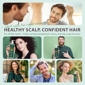 Creip styled hair before and after for fuller appearance