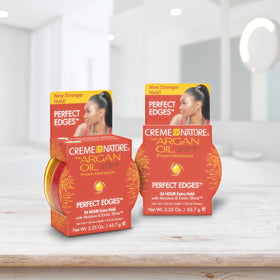 Creme of Nature argan oil close-up highlighting nourishing conditioning benefit