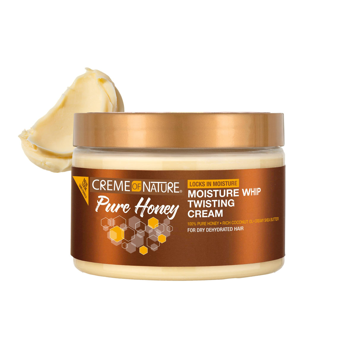 Creme of Nature close-up of cream texture highlighting rich moisture
