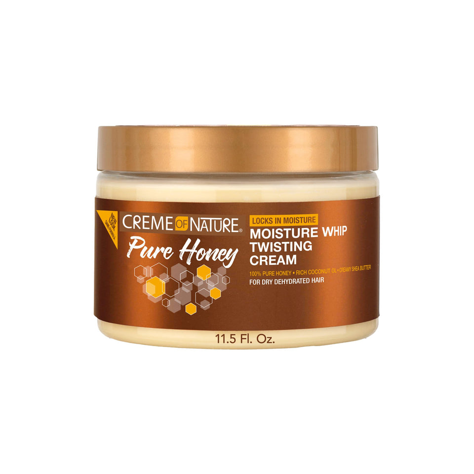 Creme of Nature front jar view showing product and easy scoop access