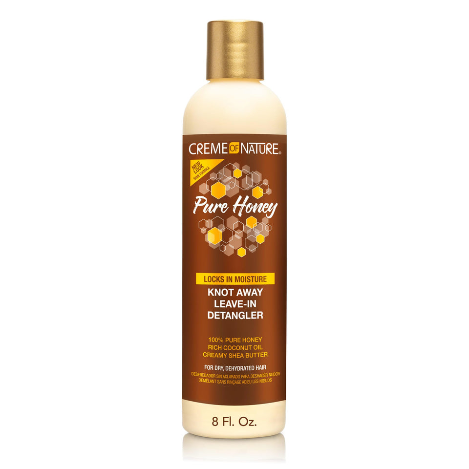 Creme of Nature front bottle view showing product and benefits