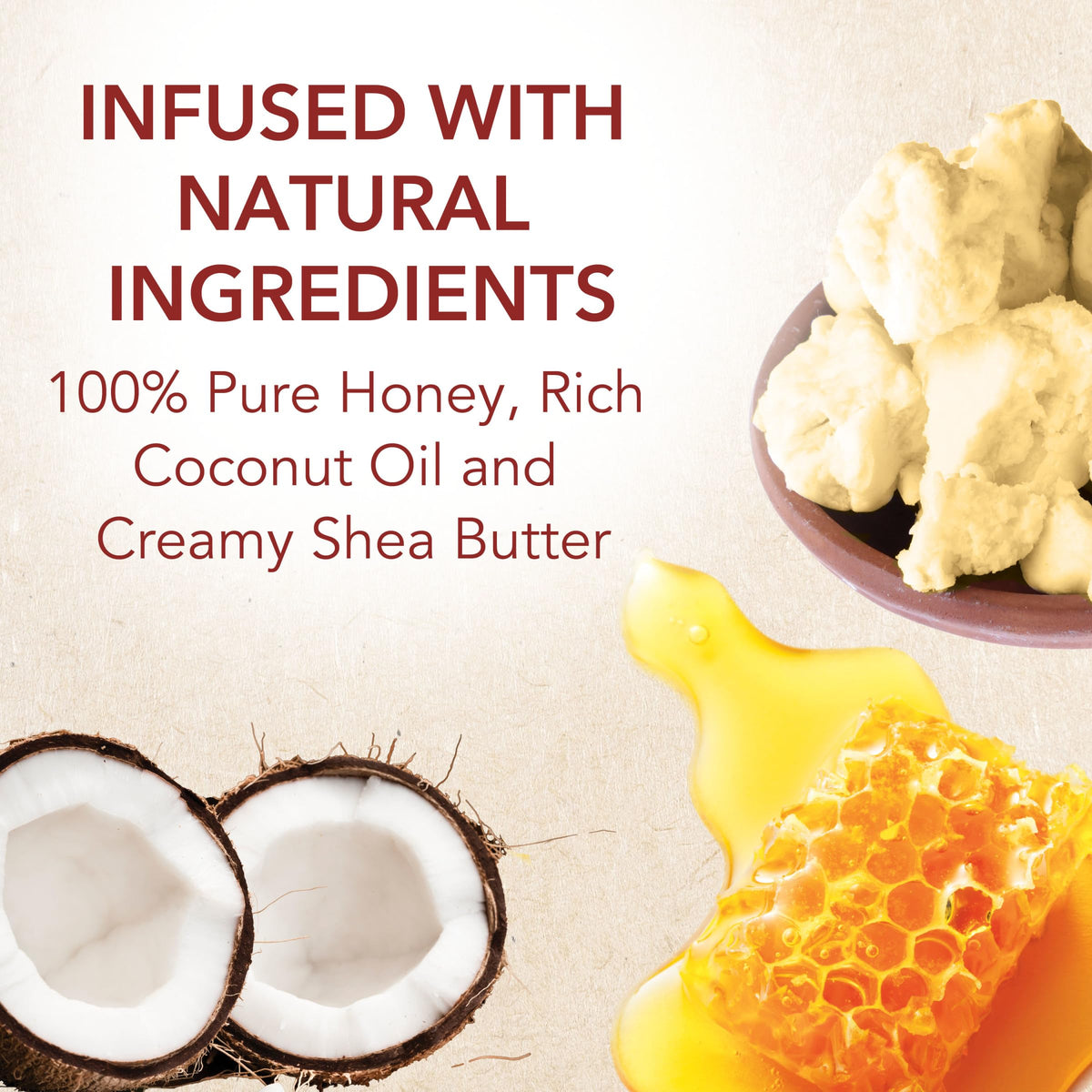 Creme of Nature 8 oz jar held in hand showing product size and portability