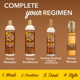 Creme of Nature used on braids in lifestyle scene adding softness and refreshing moisture