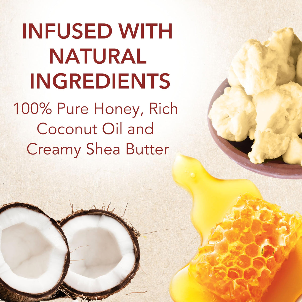 Creme of Nature product being poured into hand illustrating silky slip