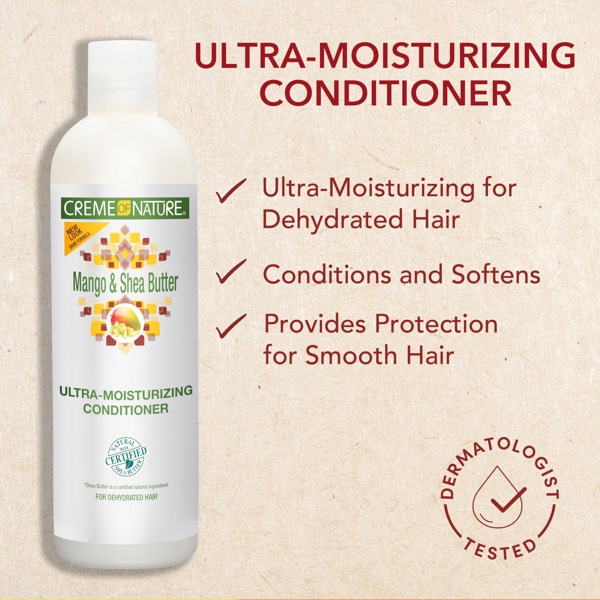 Creme of Nature applied in shower detangling hair for easier styling