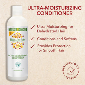 Creme of Nature applied in shower detangling hair for easier styling