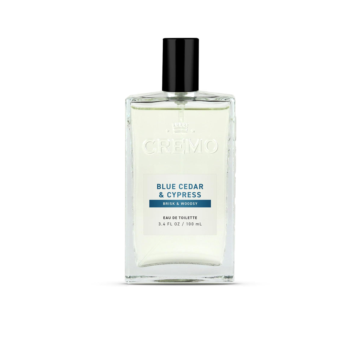Cremo front bottle view showing label and elegant design for confident wear