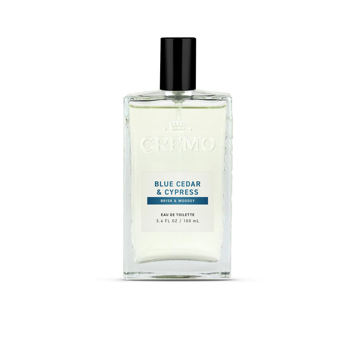 Cremo front bottle view showing label and elegant design for confident wear