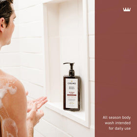 Cremo rich lather close-up demonstrating creamy foam and moisturizing feel