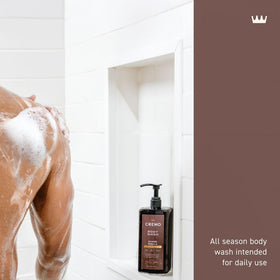 Cremo rich creamy lather close-up demonstrating moisturizing foam