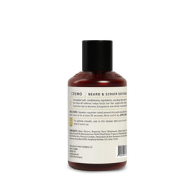 Cremo cedar forest lifestyle application demonstrating quick 30-second use for softer, manageable beard