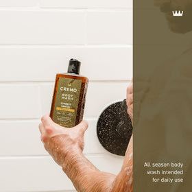 Cremo rich lather close-up demonstrating creamy foam that moisturizes skin