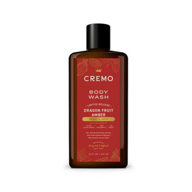 Cremo bottle front packaging showing Dragonfruit Amber label and volume