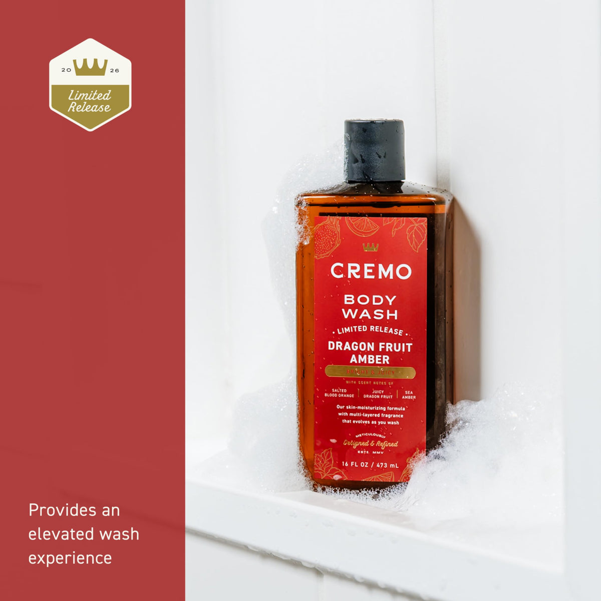 Cremo ingredients label detail highlighting formulation and balanced cleanse