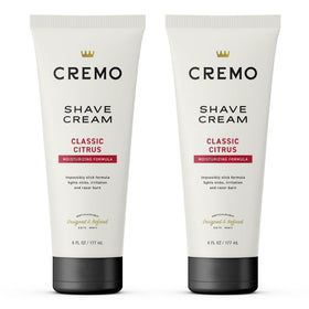 Cremo front packaging showing two tubes and clear product identity benefiting storage