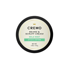 Cremo front packaging Wild Mint showing label and size, highlights calming relief