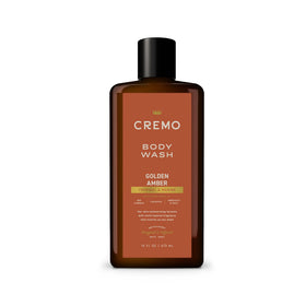 Cremo bottle front view showing Golden Amber label and premium look
