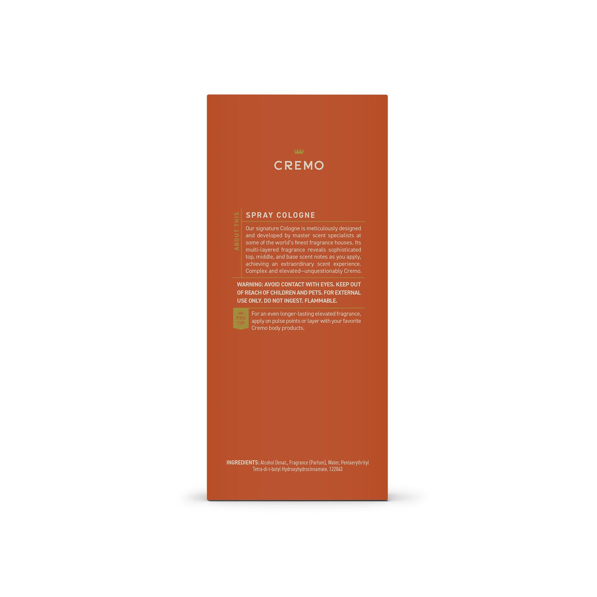 Cremo on dresser next to grooming items illustrating daily routine complement benefit