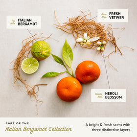 Cremo label closeup highlighting fragrance notes and product benefits