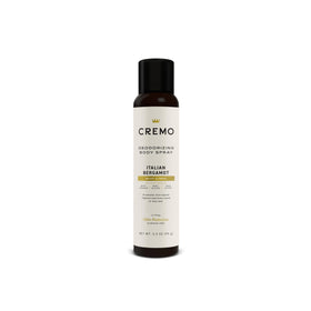 Cremo bottle front packaging showing label and elegant design, conveying premium scent