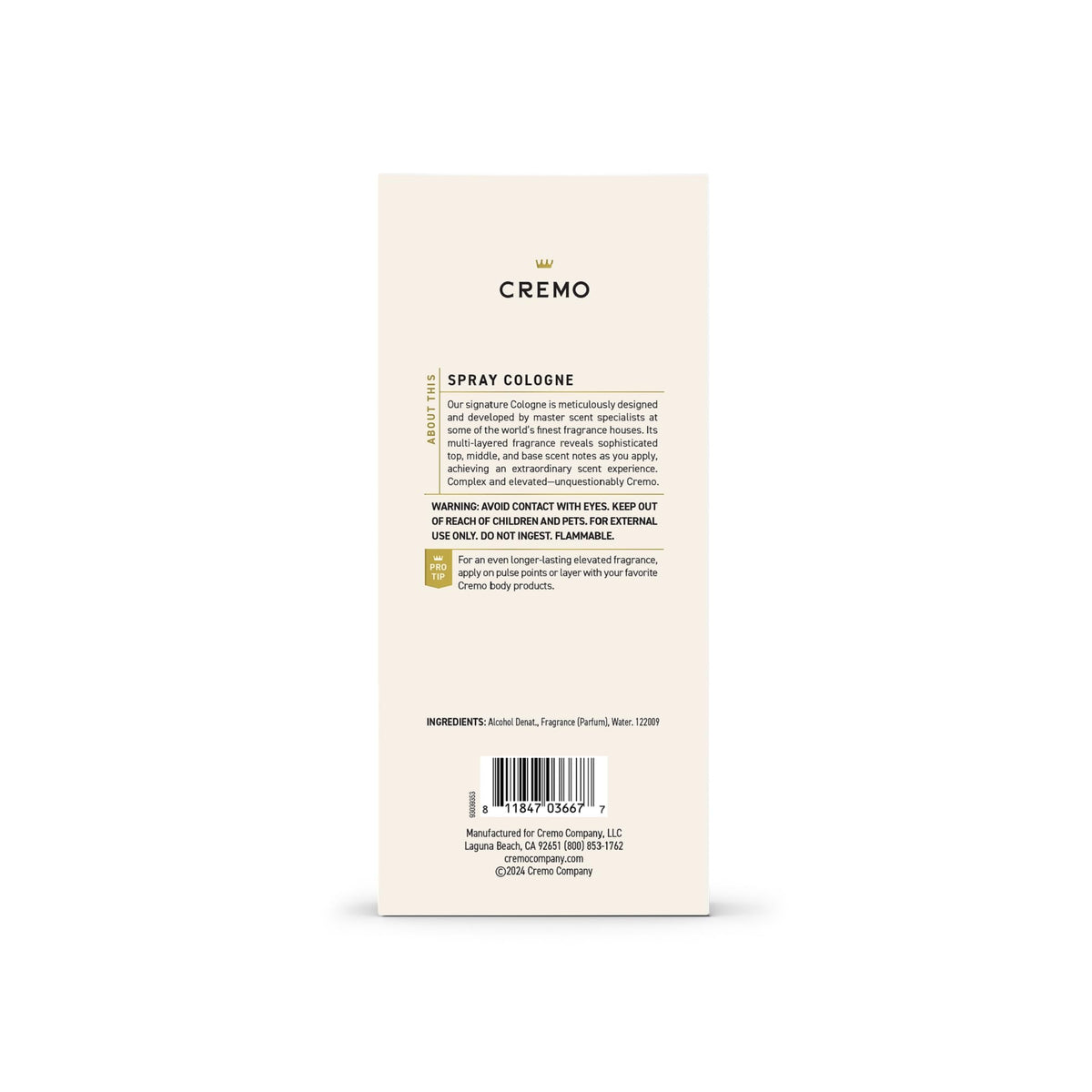 Cremo bottle on dressing table signaling refined daily grooming routine