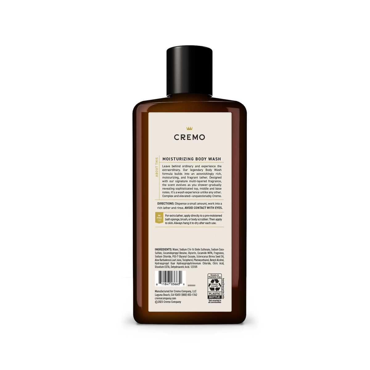 Cremo in shower setting showing morning routine refreshment benefit