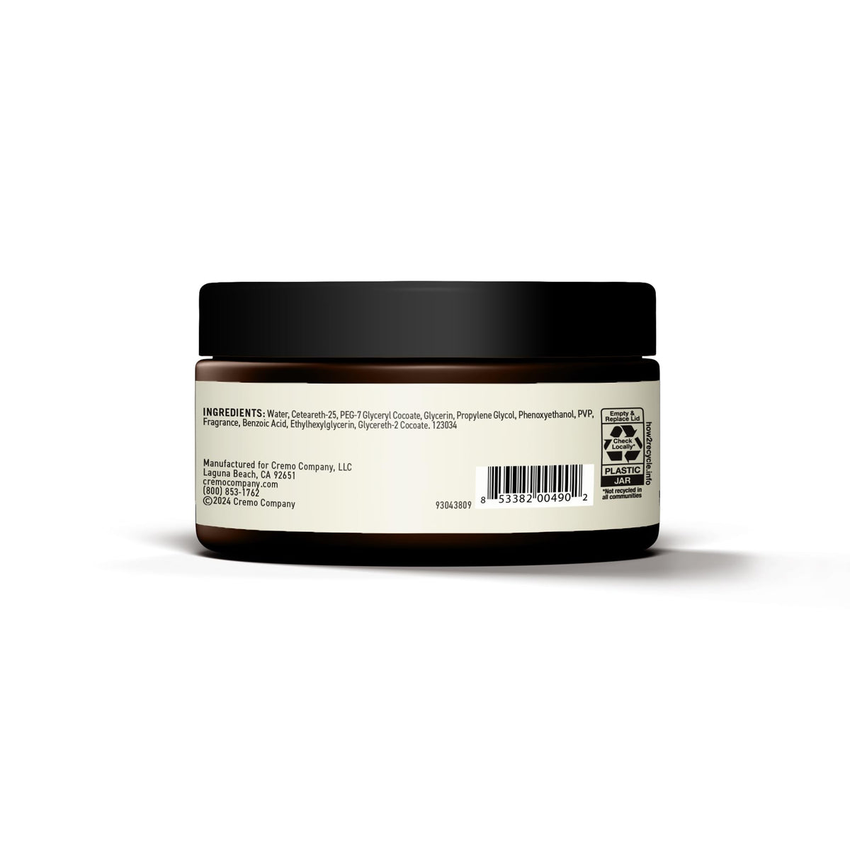 Cremo lifestyle slick back hairstyle showcasing finished glossy hold and polished appearance