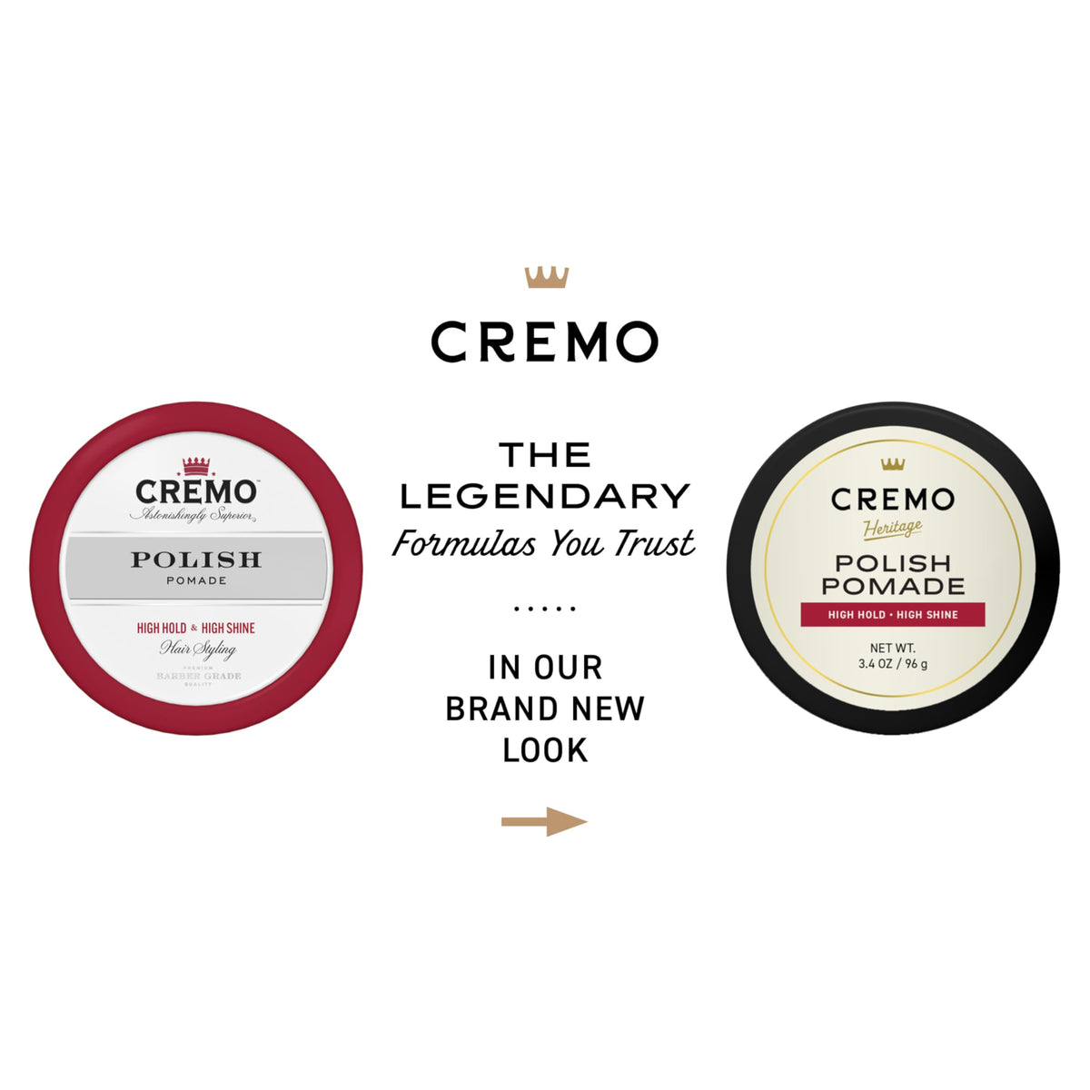 Cremo pomade texture close-up revealing creamy shine for styling
