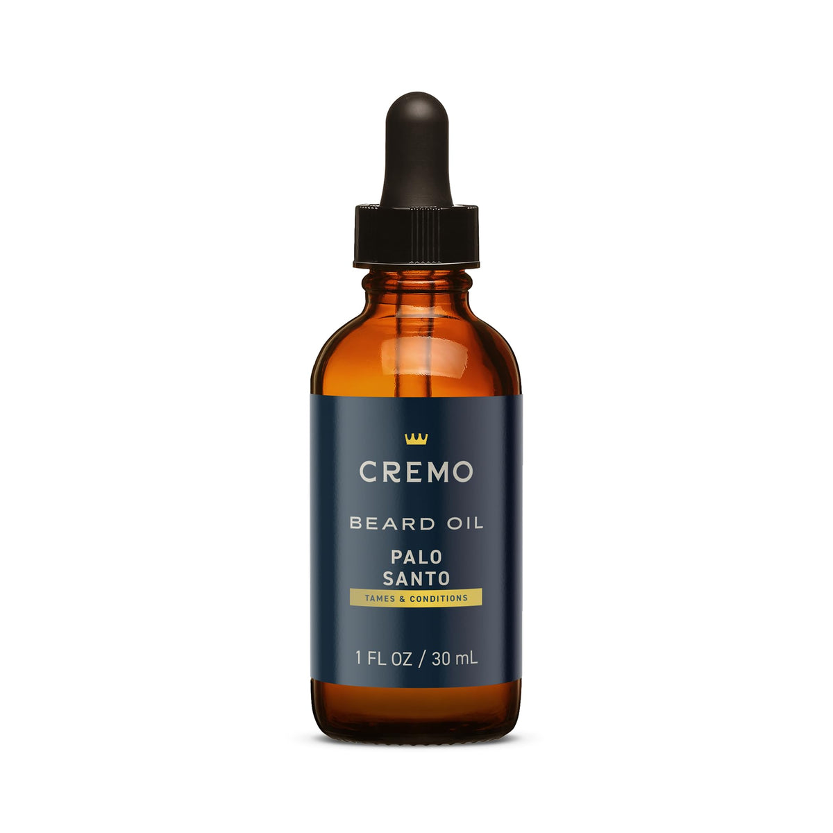 Cremo Palo Santo front packaging showing bottle and label, conveys premium grooming