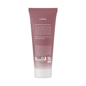 Cremo shave cream in bathroom lifestyle showing moisturized skin