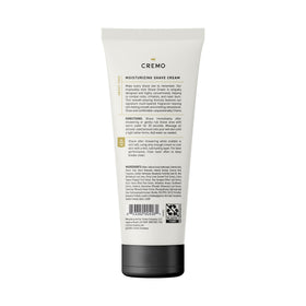 Cremo bottle beside razor showing compact 6 fl oz size and lasting value