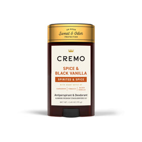Cremo front packaging showing label and 2.65 oz size, highlighting confident scent