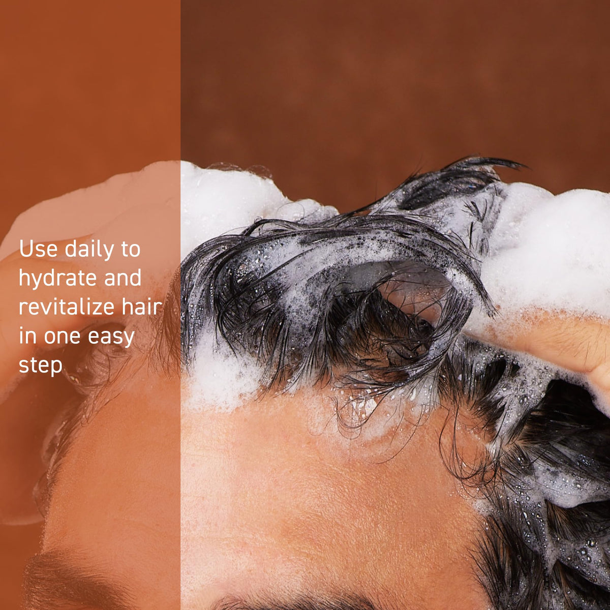 Cremo texture close-up of creamy lather, shows gentle cleansing and hydration