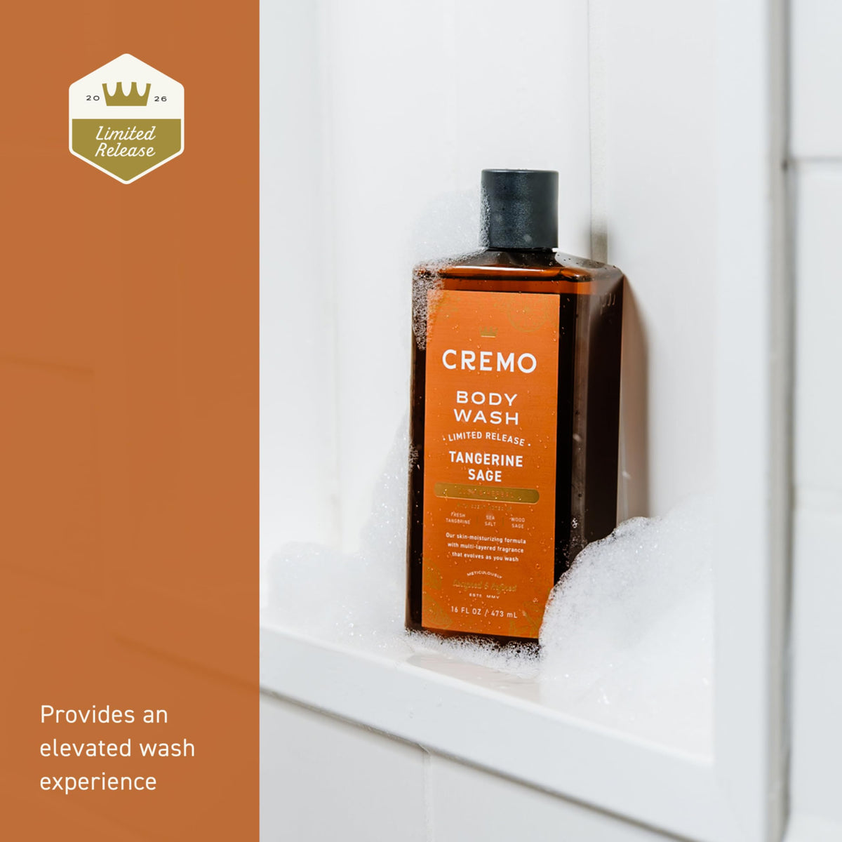 Cremo ingredient and directions label clear view for informed selection benefit